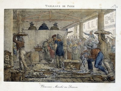 The New Marche aux Poissons de Paris by Jean Henri Marlet