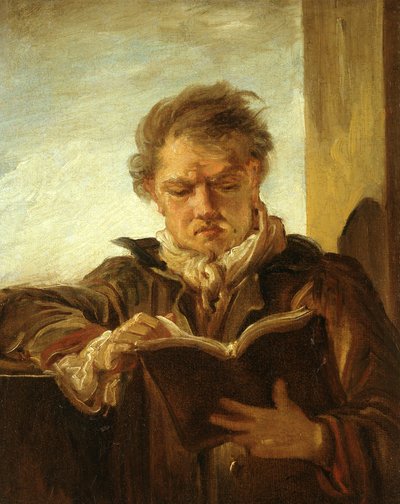 Fragonard - Hubert Robert, Mandel 608 by Jean Honore Fragonard