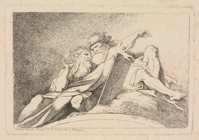 The Two Prophets by Jean Honoré Fragonard after Annibale Carracci