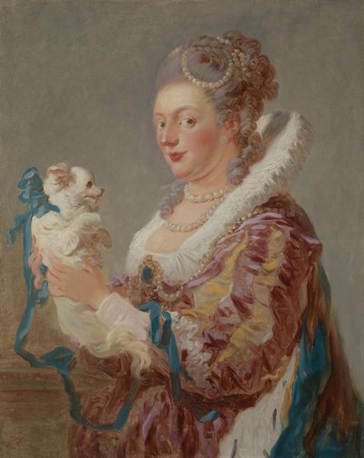 A Woman with a Dog by Jean Honore Fragonard