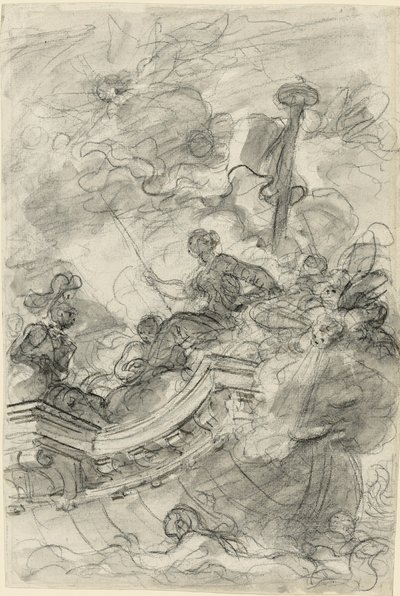 Astolfo Sails off with Andronica and Sofrosina by Jean Honore Fragonard