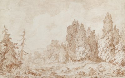 Landscape with a Bridge, c.1760 by Jean Honore Fragonard
