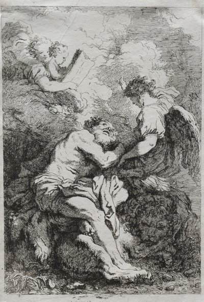 Saint Jerome by Jean Honore Fragonard