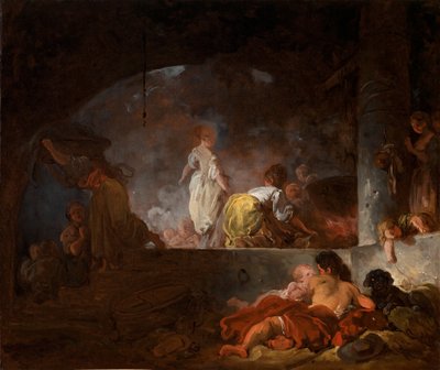 The Laundresses by Jean Honore Fragonard