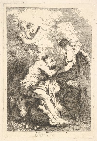 The Vision of Saint Jerome, ca. 1761-65 by Jean Honore Fragonard