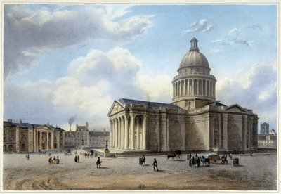 Le Pantheon - in "Promenade dans Paris et ses environs", designed by Jacottet and Benoist, c. 1840 by Jean Jacottet
