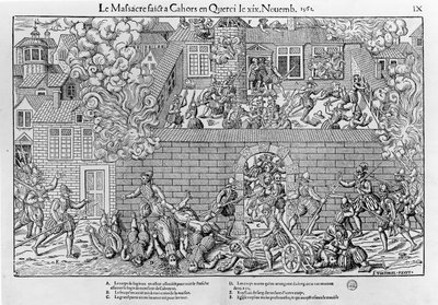The Massacre of Cahors by Jean Jacques (after) Perrissin