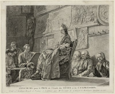 Contest for the Prize for the Study of Heads and Expression by Jean Jacques Flipart