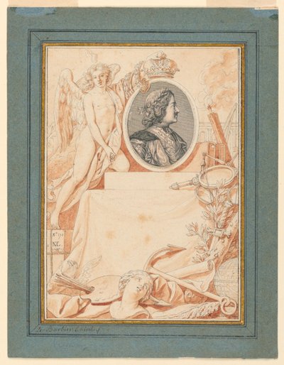Frontispiece for a History of Peter the Great, ca. 1780 by Jean Jacques Francois Le Barbier