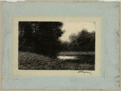 Landscape with a Pond by Jean Jacques Henner