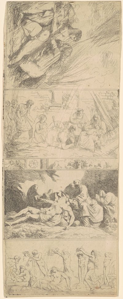 Four Religious and Secular Compositions by Jean Jacques Lagrenée II