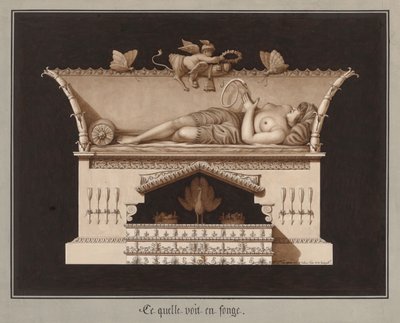 What She Sees in Her Dreams by Jean Jacques Lequeu