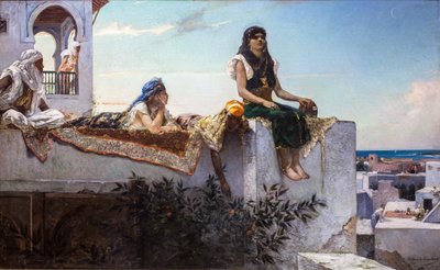 Evening on the Terraces (Morocco) by Jean Joseph Benjamin Constant