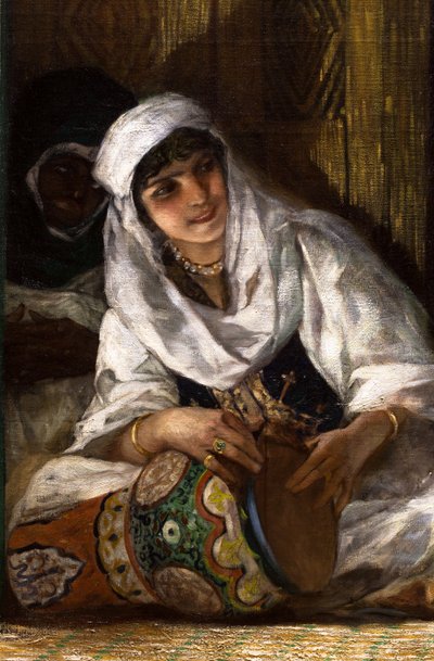 Interior of a Harem in Morocco (detail) by Jean Joseph Benjamin Constant
