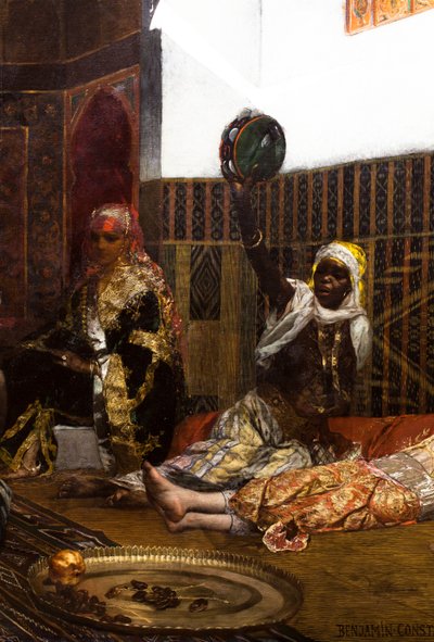 Interior of a Harem in Morocco (detail) by Jean Joseph Benjamin Constant