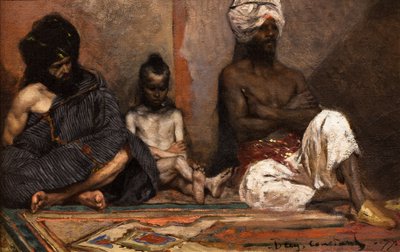 Seated Arabs by Jean Joseph Benjamin Constant