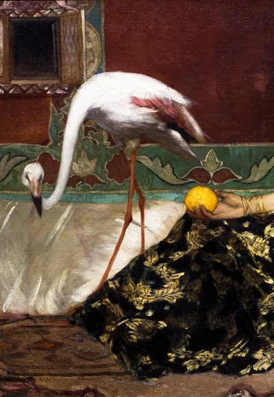 The Pink Flamingo (detail) by Jean Joseph Benjamin Constant