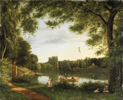 View of the Lake of Ermenonville by Jean Joseph Xavier Bidauld