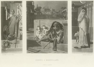 Homer a mendicant by Jean Jules Antoine Lecomte du Nouy
