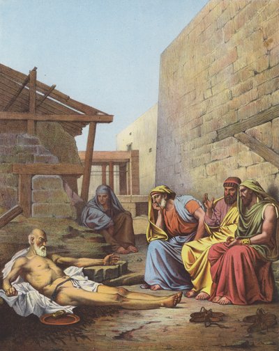 Job and His Friends by Jean Jules Antoine Lecomte du Nouy