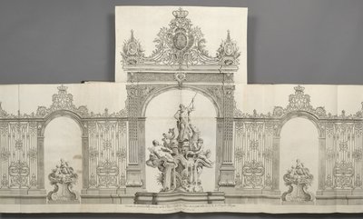 Design of the Large Grilles Placed on the Royal Square of Nancy in 1755 by Order of His Majesty the King by Jean Lamour