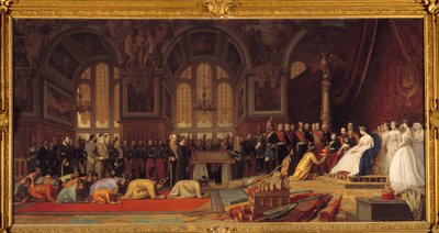 Reception of Siam Ambassadors by Napoleon III and Empress Eugenie by Jean Leon Gerome