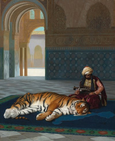 The Tiger and the Guardian by Jean Leon Gerome