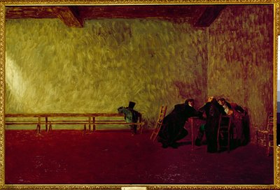 The Conspirators. Private Meeting Between Three Men Preparing a Plot by Jean Leon Gerome