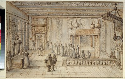 The Chamber of King Louis XIV in Versailles by Jean Lepautre