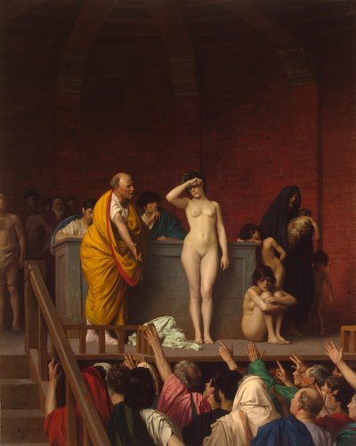 Slave Market in Ancient Rome by Jean Leon Gerome