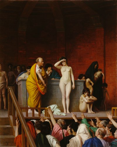 Slave Market in Ancient Rome by Jean Leon Gerome