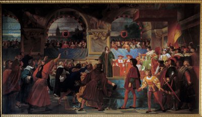 King Louis XII Proclaimed Father of the People to the States General of Tours by Jean Louis Bezard