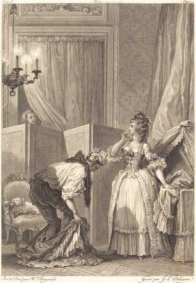 The Cuckold Beaten and Content by Jean Louis Delignon and Antoine Jean Duclos after Jean Honoré Fragonard