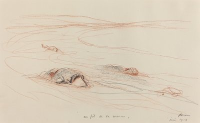 By the Marne by Jean Louis Forain