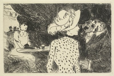 Cafe Scene by Jean Louis Forain