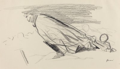 Those of the First Hour. "Sire! Where are we with "the fresh and joyful war"? ..." by Jean Louis Forain