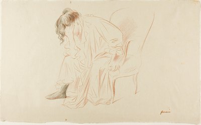 Seated Woman, Head in Right Hand by Jean Louis Forain
