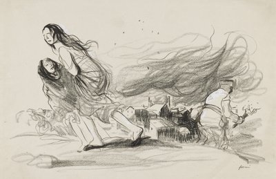 They Are Burning Everything - They Must Be About to Retreat by Jean Louis Forain