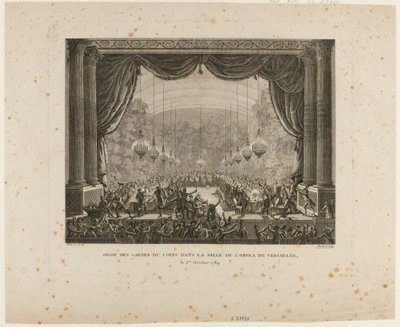 Feast of the Bodyguards, Flanders Regiments, Montmorency Dragoons and National Guards of Versailles by Jean Louis the Younger Prieur