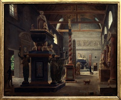 The Introduction Hall of the Musee des Monuments Francais by Jean Lubin Vauzelle