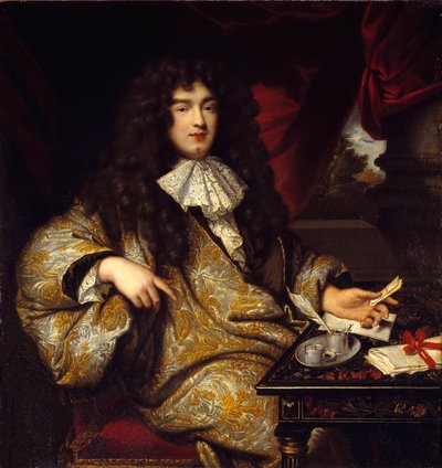 Portrait of Jean-Baptiste Colbert, Seigneur Marquis de Seignelay, Minister of the Navy, Son of Colbert by Jean Marc Nattier