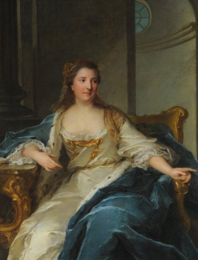 Portrait of Princess Caroline of Hesse-Rheinfels-Rotenburg, First half of the 18th century by Jean Marc Nattier