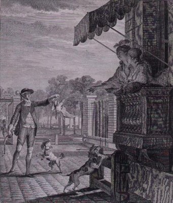 The Successful Wager, engraved by Camligue by Jean Michel the Younger (after) Moreau