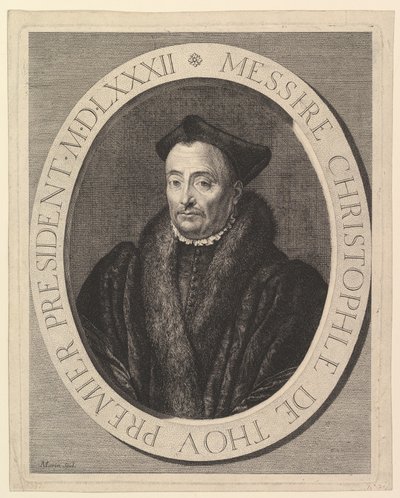 Christophe de Thou, First President of the Parliament by Jean Morin