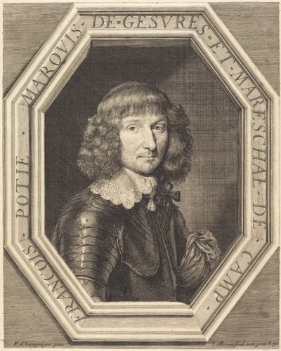 Francois Potier, Marquis de Gevres by Jean Morin after Philippe de Champaigne