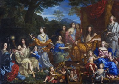 Mythological Portrait of Louis XIV and the Royal Family by Jean Nocret