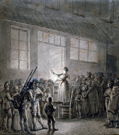 A Popular Singer by Jean Pierre Norblin de La Gourdaine