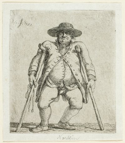 Beggar Man by Jean Pierre Norblin de La Gourdaine