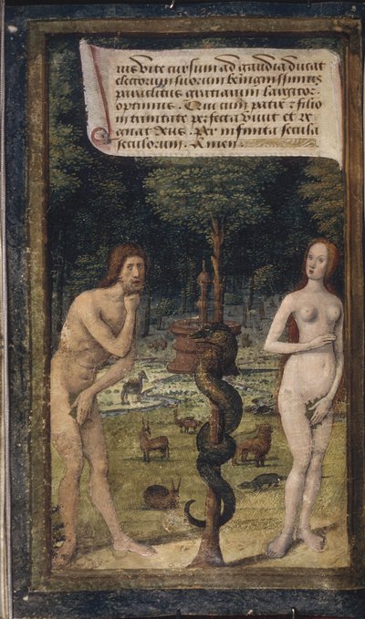 Adam and Eve from Lettres bâtardes by Jean Poyet