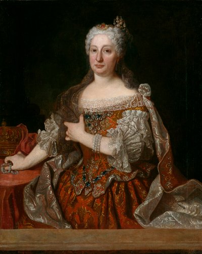 Portrait of Archduchess Maria Anna of Austria, Queen of Portugal by Jean Ranc